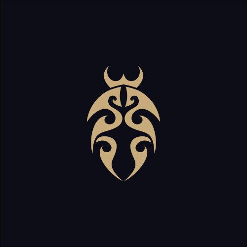 Elegant Monogram Logo Template Vector Image