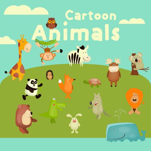 Cartoon Animals Vector Images (over 1.2 million)