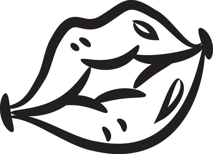 Cartoon Lips Vector Image