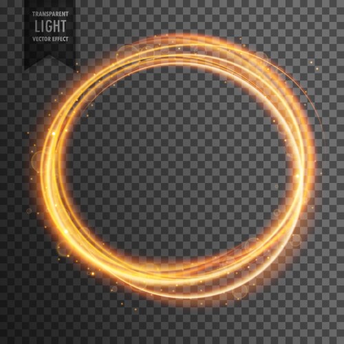 Neon light streak transparent effect background Vector Image