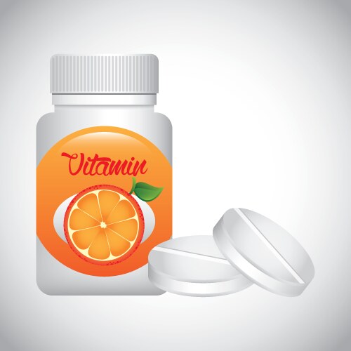 vitamin c vector image