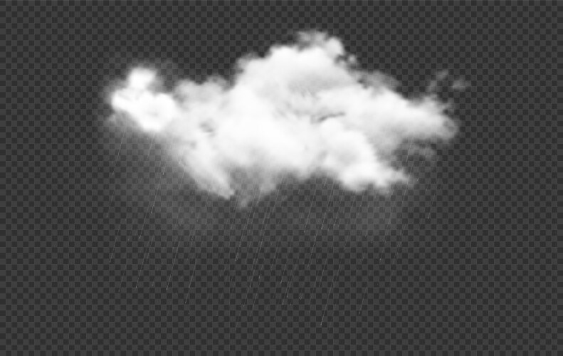 Cloud and rain Royalty Free Vector Image - VectorStock