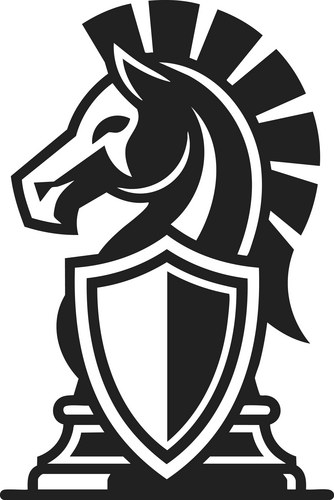 Knight chess piece warrior symbol strategic game Vector Image