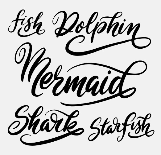 Fish Font Lettering Vector Images (over 2,800)