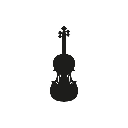 Simple Violin Icon Vector Image