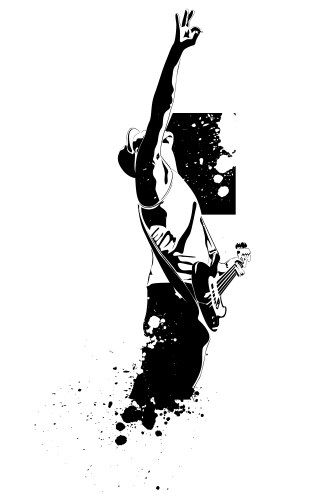 Guitar player Royalty Free Vector Image - VectorStock