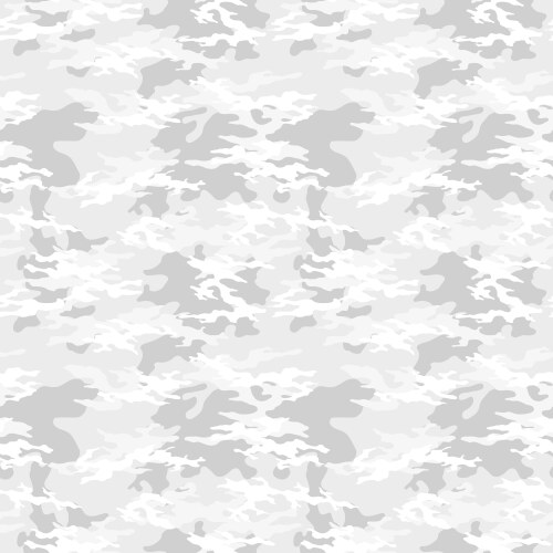White winter camouflage pattern seamless template Vector Image