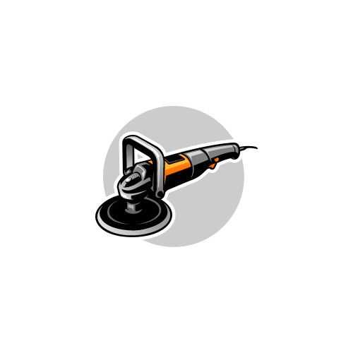Car Polishing Machine Royalty Free Vector Image