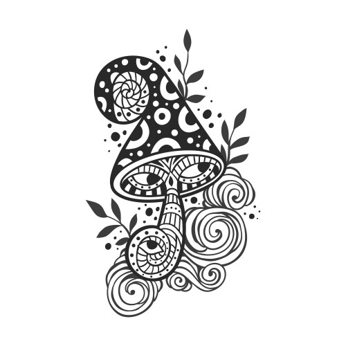Psychedelic Mushroom Drawing Vector Images (over 2 900)