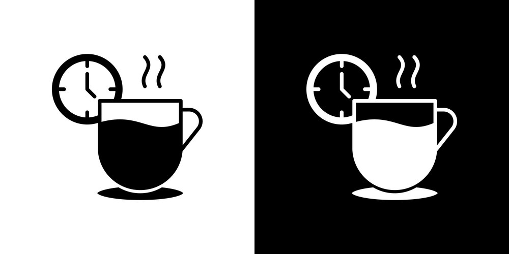 Break Time Icon - Simple Linear Style – Royalty-Free Vector | VectorStock