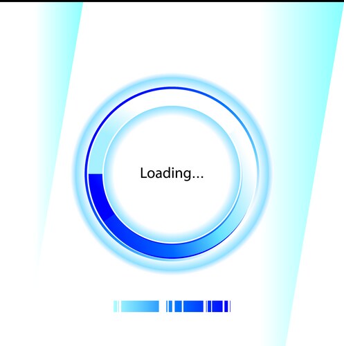 Loading Progress Indicator vector image