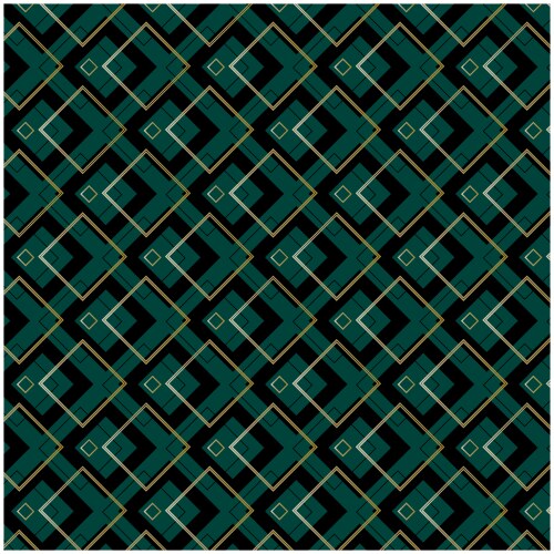 Seamless gold art deco lattice pattern background Vector Image