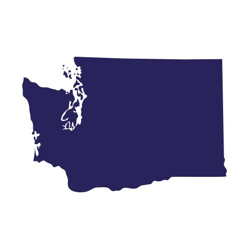 Washington State Map Vector Image