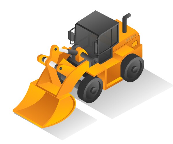 Scraper tractor Vector Images & Graphics for Commercial Use | VectorStock