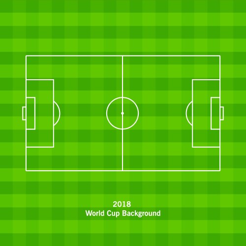 Soccer field or football playground vector image