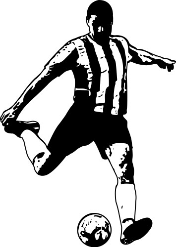 Soccer Player Sketch Vector Image