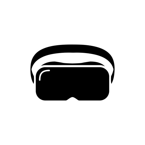 Vr glasses virtual reality headset icon vector image