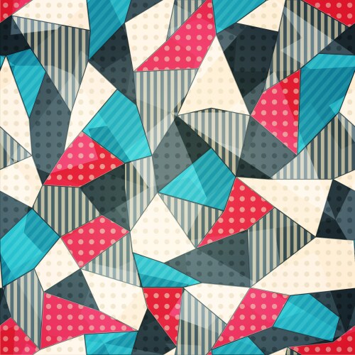 Patchwork fabric Royalty Free Vector Image - VectorStock