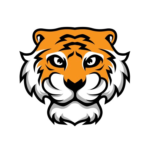 Tiger color Royalty Free Vector Image VectorStock
