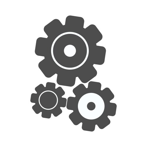 gear icon template vector image