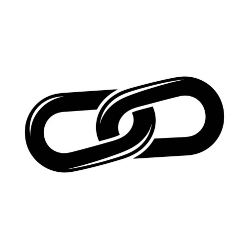Interlocking Chain Link Logo – Royalty-Free Vector | VectorStock