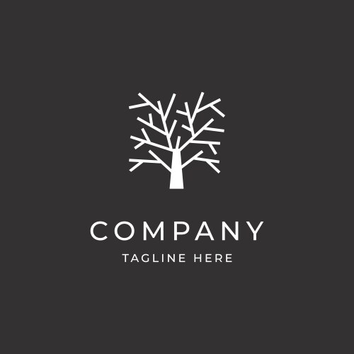 Hand with tree shape logo Royalty Free Vector Image