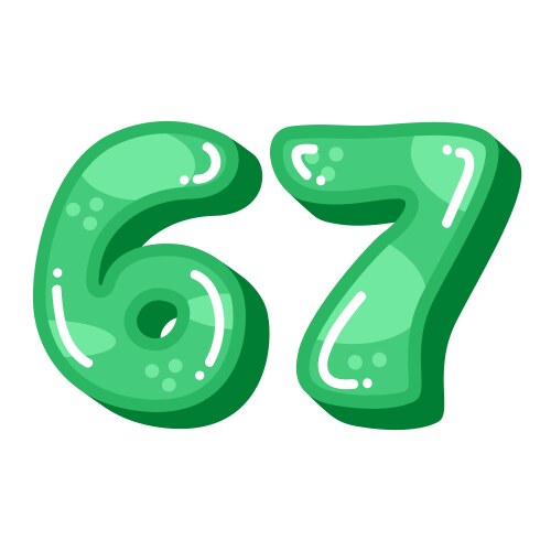 Number 67 Vector Images & Graphics for Commercial Use | VectorStock