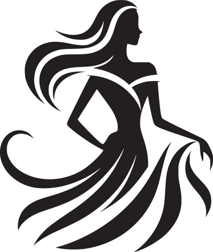 Dynamic Dance Silhouette Vector Image
