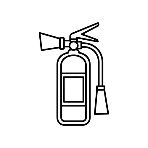Gas pump nozzle icon isolated black Vector Image