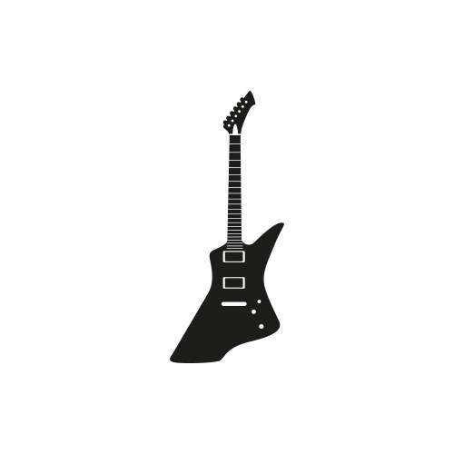 Electric Guitar Icon Vector Image