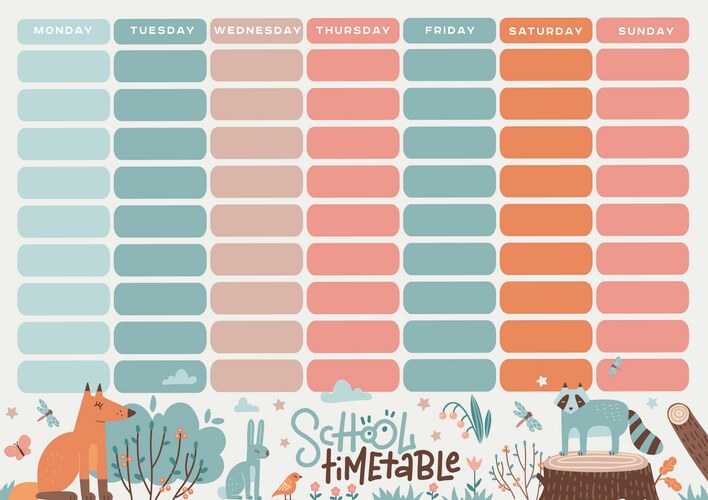School timetable icon on dark Royalty Free Vector Image