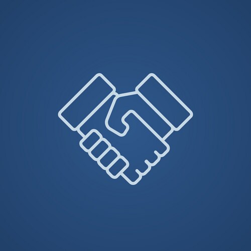 Handshake and successful real estate transaction Vector Image