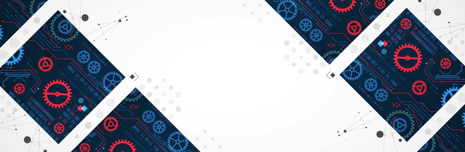 Abstract square background on technological vektorbild