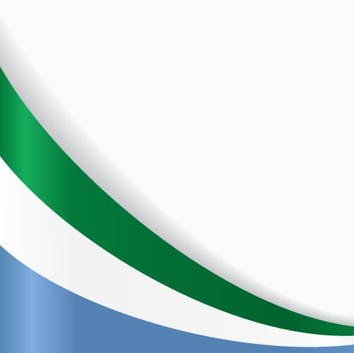 Sierra leone realistic flag Royalty Free Vector Image