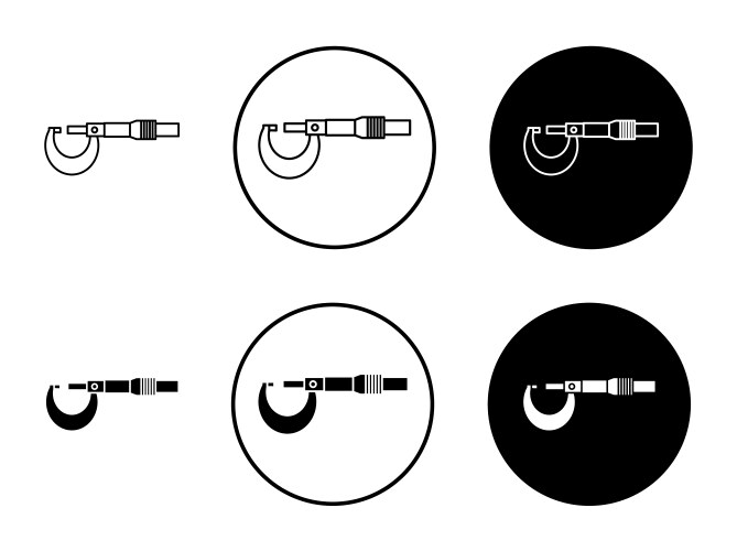 Micrometer icon Royalty Free Vector Image - VectorStock
