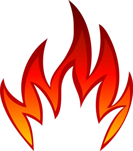 Fire flame element Royalty Free Vector Image - VectorStock
