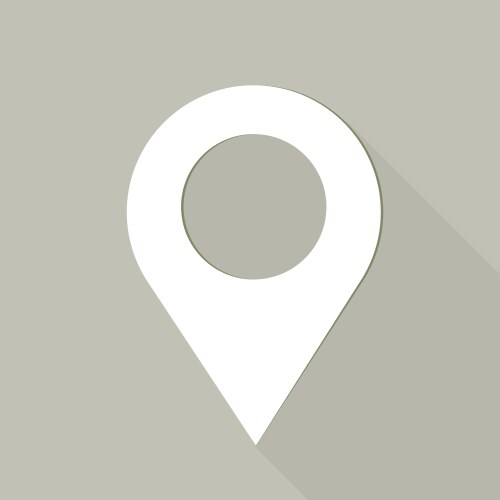 Square map marker icon Royalty Free Vector Image