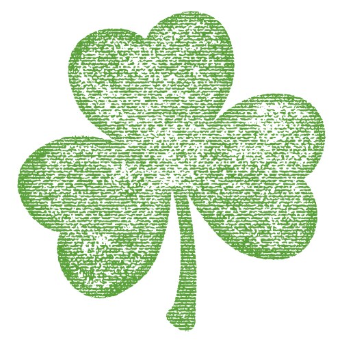 Four leaf shamrock Royalty Free Vector Image - VectorStock