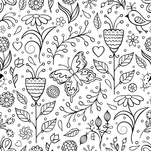 Floral Pattern Background vector image