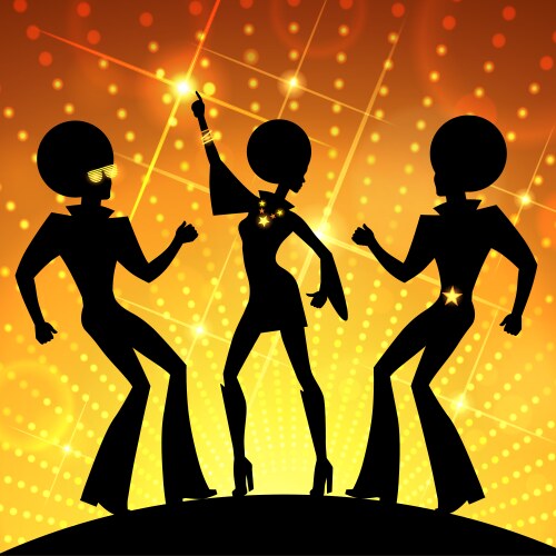 Disco dancing Royalty Free Vector Image - VectorStock