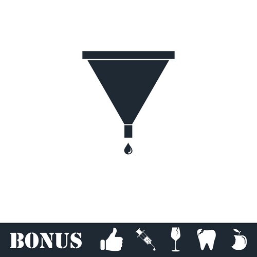 Filtering chaotic thoughts and ideas funnel – Royalty-Free Vector ...