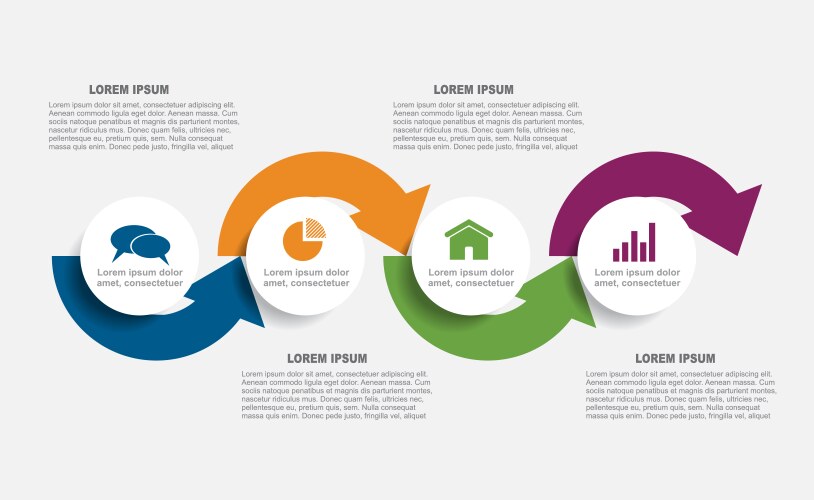 infographic design template with place for your vector image