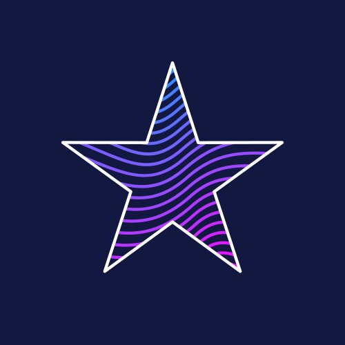 Design element with dynamic lines in flat vektorbild