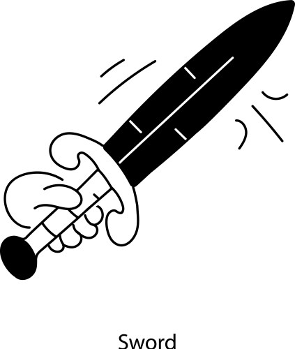 Ancient sword Royalty Free Vector Image - VectorStock