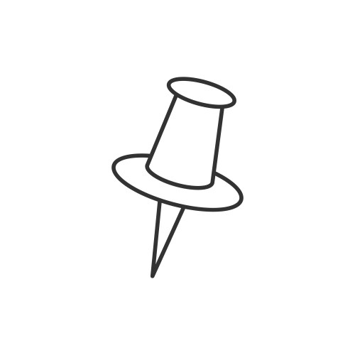 Geo location pin line icon Royalty Free Vector Image