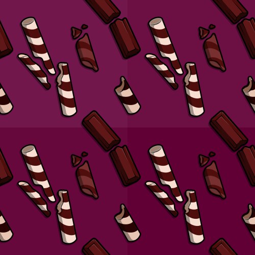Charming line cartoon pattern showcasing freshly Vector Image