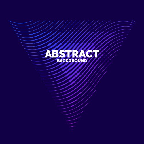 Modern abstract element with dynamic waves vector image