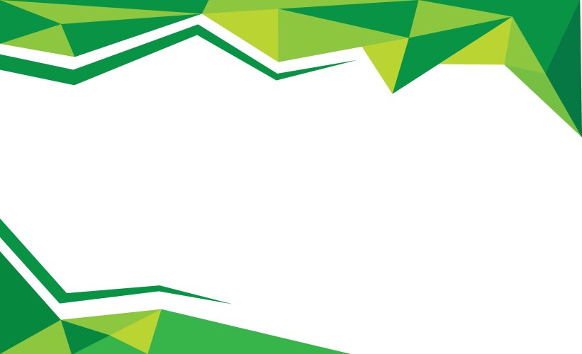 Background trangle green vector image