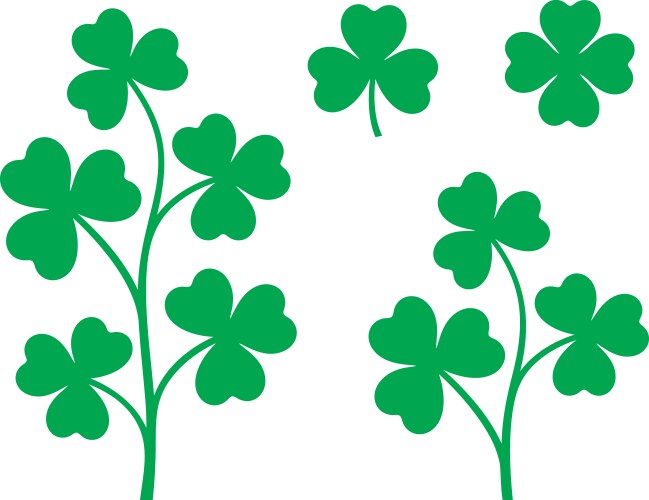 Leaf clover Royalty Free Vector Image - VectorStock