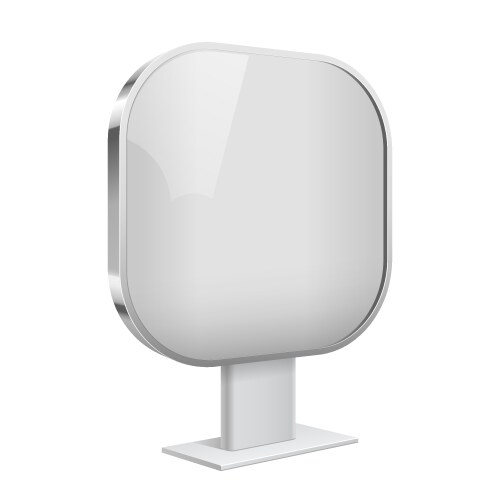 Realistic light box template on white background Vector Image
